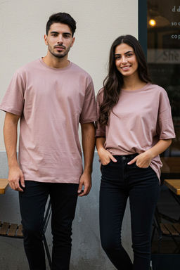 Gul Kurusu Oversize/Genis Kesim %100 Pamuklu K?sa Kollu Basic T-Shirt TMNSS22TS0318