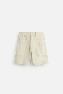 WASHED COTTON BERMUDA SHORTS - Zara фото 17