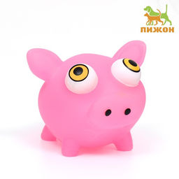 Игрушка для собак Свин 12 см, розовая