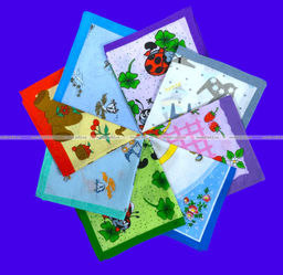 Цена за 10 пар. Носовые платки детские плотный поплин