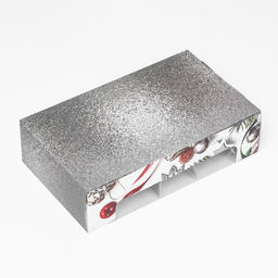 Кондитерская упаковка под 5 эклеров «С Новым годом», 25.2×15×6.6 см