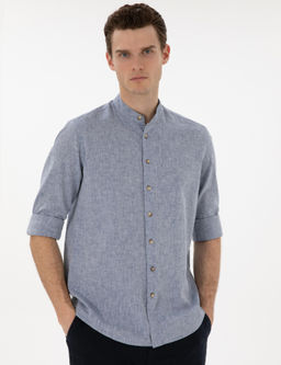 Lacivert Regular Fit Uzun Kollu G_mlek - Pierre cardin фото 3