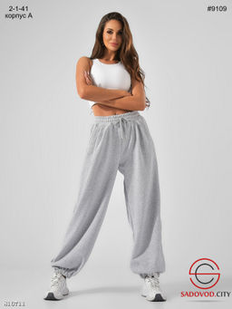 Тёплые спортивные широкие брюки на велюре - Bruno фото 3