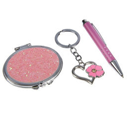 Набор подарочный 3в1 (ручка, зеркало, брелок), микс - Simaland фото 5