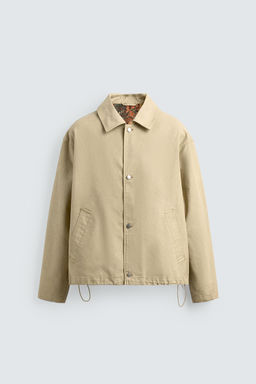 CAZADORA RELAXED FIT FORRO CONTRASTE / Tostado - Zara фото 8