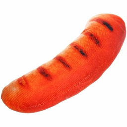 Цена за 3 шт. Игрушка для щенков, собак мелких и средних пород "Сосиска", с пищалкой, 15*4см (лейбл)