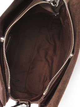 LACCOMA сумка АУ4684-Ф-коричневый натуральная замша хлопок  фото 6