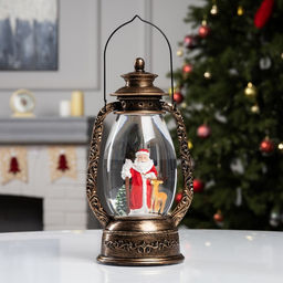 Фигура светодиодная «Дед Мороз» 26×14×12 см, от бат. батарейки ААx3 (не в комплекте), USB, свечение тёплое белое