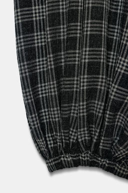 ZW COLLECTION CHECKED BLOOMER TROUSERS - Zara фото 4