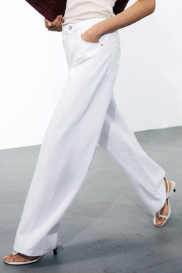ZW COLLECTION WIDE-LEG LOW-RISE JEANS - Zara фото 6