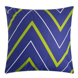 Наволочка «Этель. Зелено-синие зигзаги», 70×70 см, поплин, хлопок 100%
