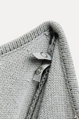 BEADED KNIT SWEATER - Zara фото 7