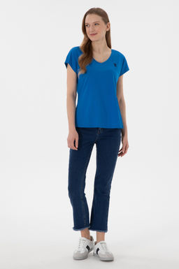 Kad_n Kobalt Mavi Basic Ti__rt Sepette S_rpriz _ndirim - U.s. polo assn фото 5