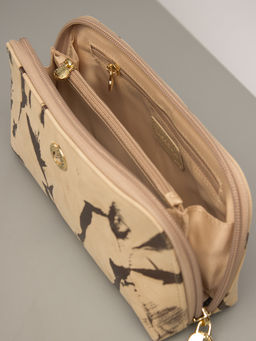 LACCOMA косметичка LA-7001-бежевый-бронзовый натуральная кожа  фото 4