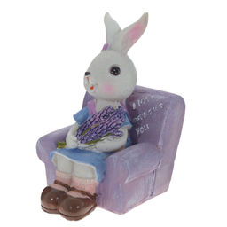 Фигурка декоративная "Заяц", L9 W9 H13 см, 2в.