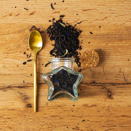 Цена за 12 шт. Банка для сыпучих продуктов Доляна «Парфе. Звезда», 50 мл, 6.8×3.9 см, с пробковой крышкой, стекло