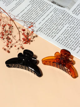 Цена за 6 шт. Крабик для волос «Глянец» ромашка, 10 см, МИКС