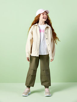 Beli Lastikli K?z ?ocuk Jogger Pantolon