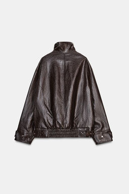 ZW COLLECTION FAUX LEATHER JACKET - Zara фото 13