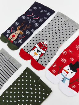 Y?lba?? Temal? Erkek ?ocuk Soket ?orap 5li - Waikiki фото 3