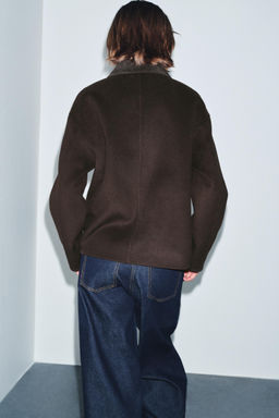 ZW COLLECTION WOOL BLEND JACKET - Zara фото 2