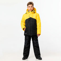 RODOS Утеплённый костюм М-228д Чёрный/Жёлтый