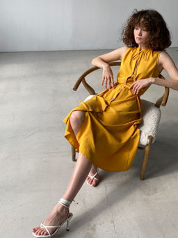 Платье, как из к/ф Красотка, в цвете манго - Martichelli фото 17