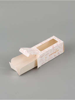 Цена за 5 шт. Коробка подарочная с окном «С любовью», 12×5.5×5.5 см, самосборная