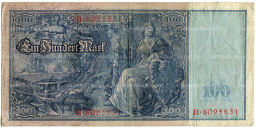 100 марок 1910 года Германия