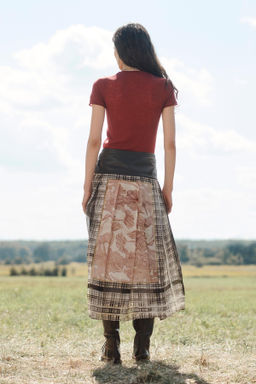 LIMITED EDITION SCARF PLEATED SKIRT - Zara фото 3
