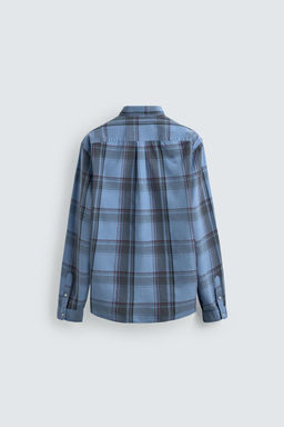 CAMISA REGULAR FIT CUADROS / Azul - Zara фото 8