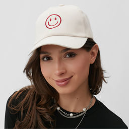 Кепка женская MINAKU Smile, бежевая, размер 56-58