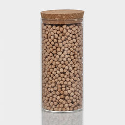 Банка для хранения сыпучих «Классика», 800 мл, 8.5×19 см, с пробковой крышкой, стекло