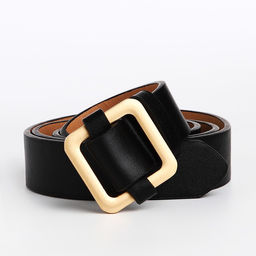 Ремень женский, ширина 3 см, пряжка металл, цвет чёрный