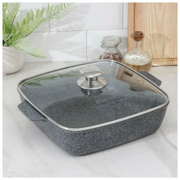 Жаровня квадратная 24х24 см АП Premium (grey) арт. 37901 /Мечта/  фото 13