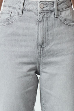 Gri Pacas? Kesikli Yuksek Bel Straight Jeans TWOAW25JE00308 - Trendyolmilla фото 3