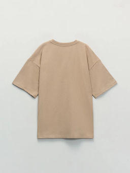 Базовая футболка оверсайз из хлопка / Zarina  фото 9