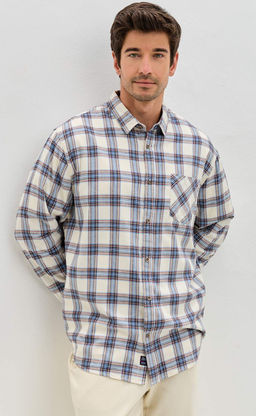 Рубашка F521-0460 milk-blue - Fine joyce фото 2