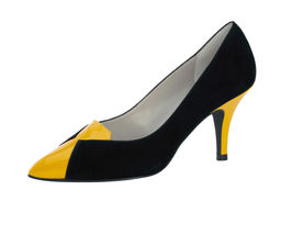 Туфли, черно-желтые