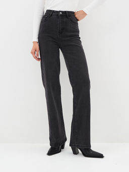 Женские джинсы широкие с высокой посадкой - Mossmore фото 48