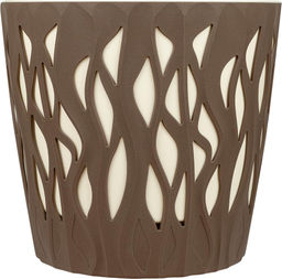 Горшок для цветов InGreen Winds D 340мм/20 л с дренажной вставкой 18,7л антрацит IG652110003