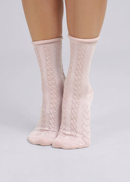 CLE Носки жен.Д5517 8 марта хл+эл пудровый - Clever wear фото 3