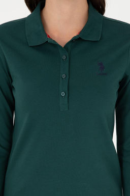 Женский темно-зеленый базовый свитшот Неожиданная скидка в корзине - U.s. polo assn фото 6