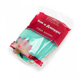 Губка банная для тела детская Том и Джери 15,5х10х4см, пенополиуретан, плотность 16кг/м3 (Россия) - Домашняя Мода фото 5