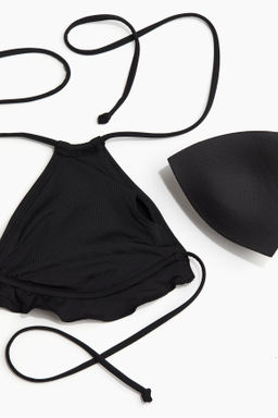 Top de bikini triangular con relleno - H&m фото 3