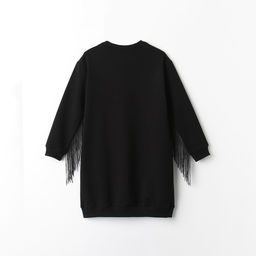 Платье для девочки чёрное прямое MINAKU: Casual Collection, рост 122 см
