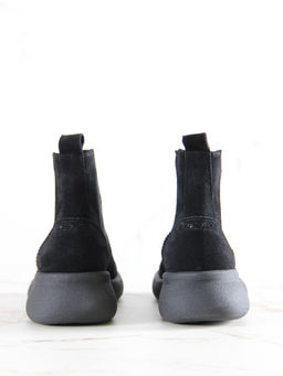 Челси 332.927bl. Черная замша/Байка