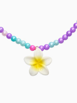 Набор детский "Выбражулька" 3 пред-а: бусы, браслет, кольцо б-р, цветок, цветной