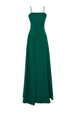 TRENDYOLMILLA Murdum A-Kesim Dokuma Uzun S?k Abiye Elbise TPRSS19FZ0511  фото 7