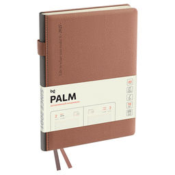 Ежедневник BG 2027г. А5 176л. кожзам "Palm. Ecru pink" (DdA5_67859) пудровый